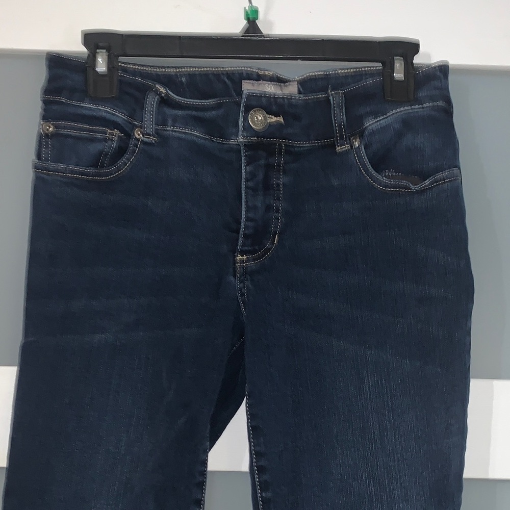 Chico's Dark Blue Straight Leg Jeans - Picture 4 of 6